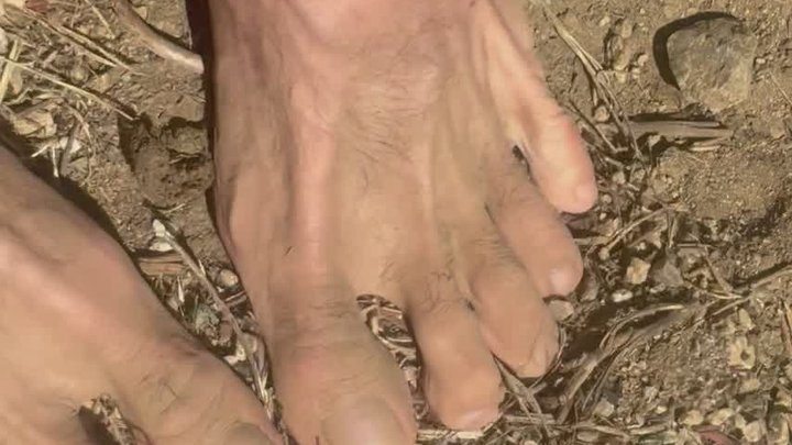 Ryanrocket - Big male feet getting dirty