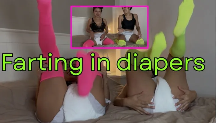 Jasmine01s - Farting in diapers with my friend