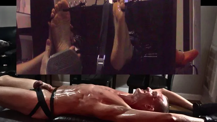 Nathan Justice - Straight Personal Trainer Josh Gets Tickled, Ball-Bumped, and Jerked Strapped Tight In Stocks! (Part 2)