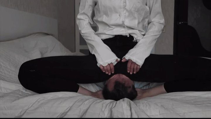 Ava Krass - I enjoy watching the slave between my legs trying to gasp for air ( Facesitting in office pants)