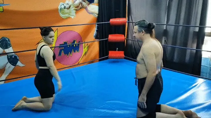 The Wrestling Amazons - Strong judo girl vs strong big guy