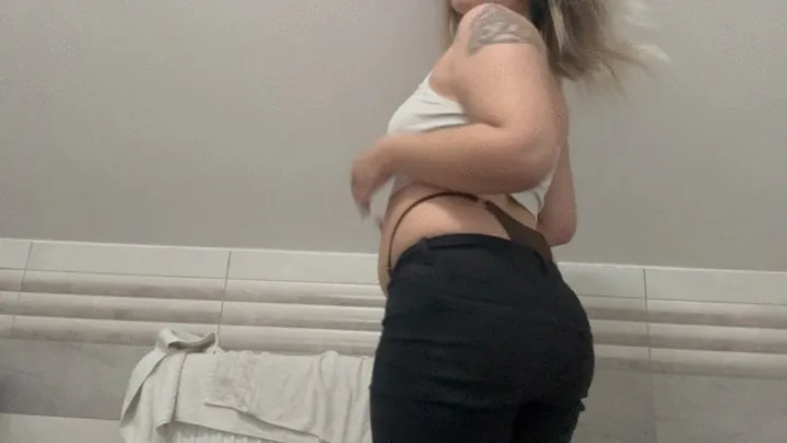 Nipsandstrips - Farting with my thongs abovee