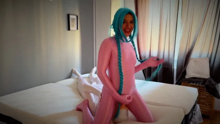 Dominant Femine - Pink Jinx VS Dildoman In Bedroom - Full Polish Language