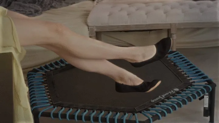 Polish Mistress Clips - Goddess Amber Is In The House (Black Gym Slippers) Full