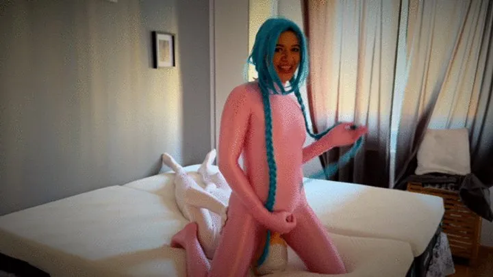 Polish Mistress Clips - Pink Jinx VS Dildoman In Bedroom - Full - Polish Language