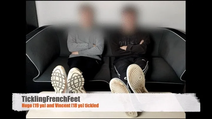 Tickling French Feet - Hugo (19 yo) and Vincent (18 yo) tickled (full HD)