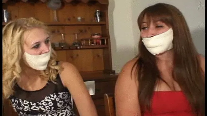 Good Girls In Bondage - Friends Gagged and Gag Talking