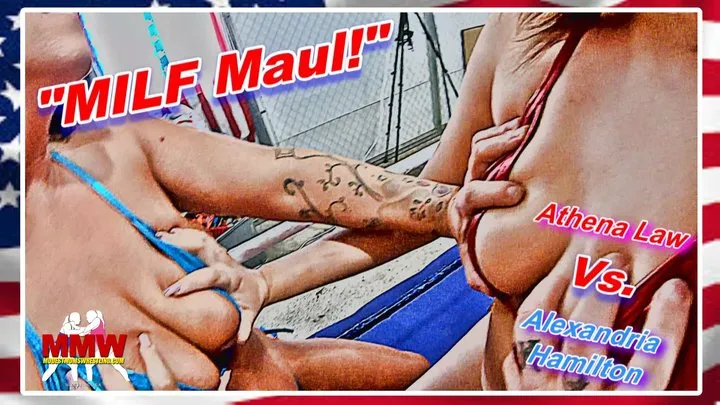 Modest Moms Wrestling - MILF Maul!