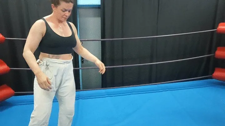 The Wrestling Amazons - Bodybuilder lady vs skinny guy