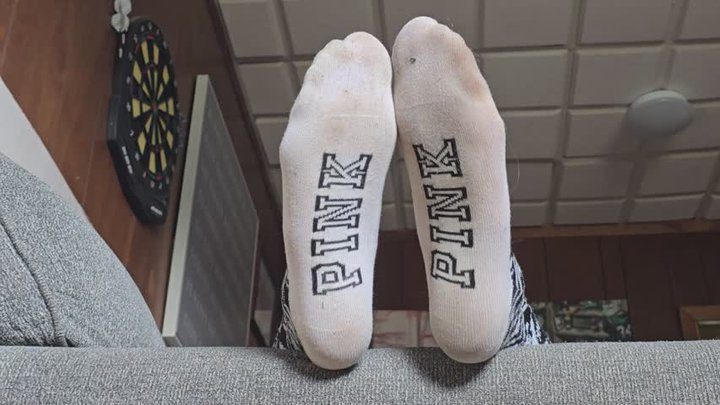 Chrissy Trample - Slipper and sock play