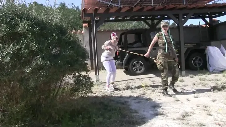 Tied In Public - Maya Homerton - Level 2 Intense Bondage Walk Training in the Spanish Sun - Part 2 wmv HD