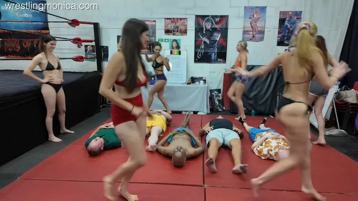 The Wrestling And Domination Room - Monica’s Wrestling Centre Party - July 2025 Part 7