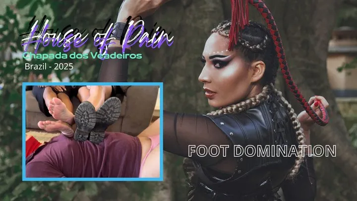 Mistress V Black - HOUSE OF PAIN - Double Foot Domination