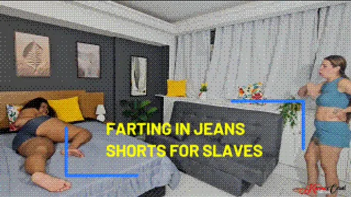 Karina Cruel Farting  Enema - FARTING IN JEANS SHORTS FOR SLAVE - VERONICA LINS - FULL VERSION IN FULL HD - NEW AUGUST 2025