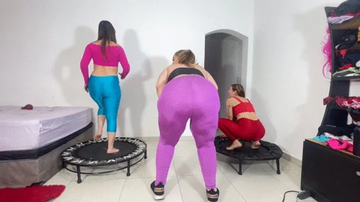 Goddess Scarlet White - JUMP AND FARTS PART 3 BY SCARLET WHITE, BRITNEY HUNTER AND YASMIN BRISA FULL HD