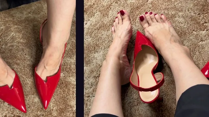 Divina Crura - Red Heels Off – Barefoot Relief & Toe Tease