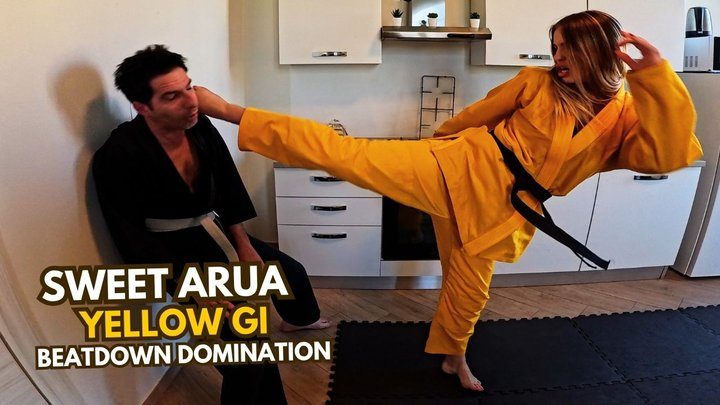Martial Fetish - Sweet Aura yellow gi beatdown domination