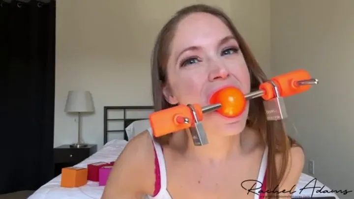 Rachel Adams Fantasies - trying out silencilicone gags