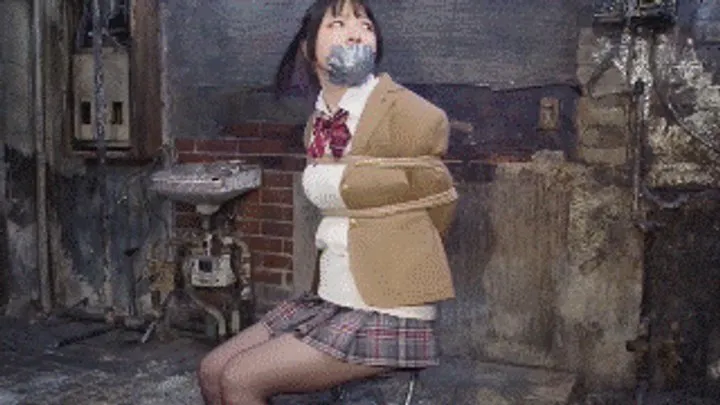 Hollyrope Omega - MADE IN JAPAN: The Sentinel Files #2! Schoolgirl takes a shortcut home and ends up tied and gagged in a dark tunnel in Tokyo!