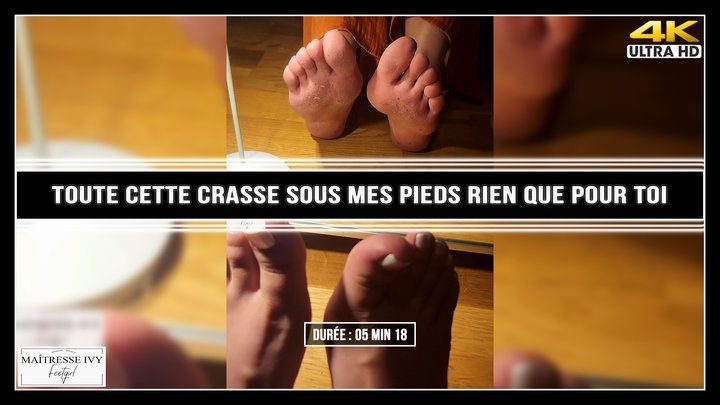 Maitresseivy - Toute cette crasse sous mes pieds rien que pour toi 4K