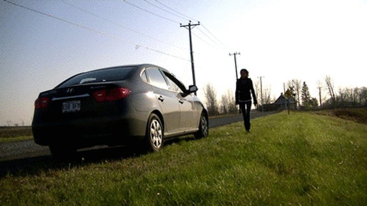 My Masters Feet - Karina worships in car