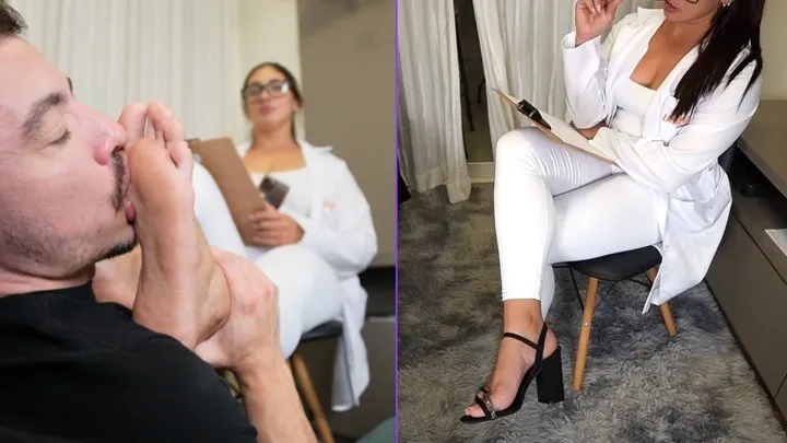 Mia Luxx Feet - Sexy Nurse Mia Gives Sweaty Feet Licking as a Cure for Foot pervert - FOOT WORSHIP - FOOT FETISH - FOOT SMELLING - SWEATY FEET - SOLES - FOOT DOMINATION - FEMDOM - FEMALE DOMINATION - SMELLY FEET - 720p