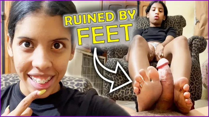 Femdom Bondage By Selfgags - Diana’s Footjob Tutorial: Gagged Boy, Ruined Orgasm (Full HD 1080p)