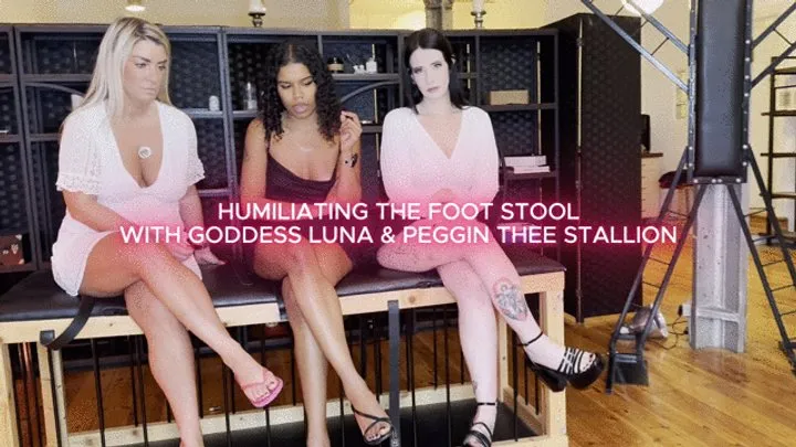 Miss Amy Samuels - Humiliating The Foot Stool With Goddess Luna & Peggin Thee Stallion