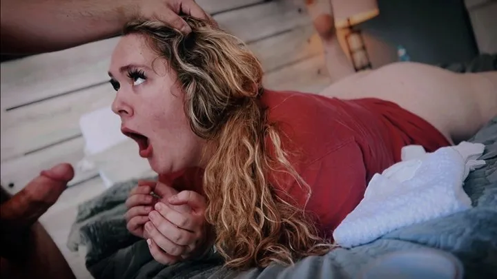 Peachy Keen Pleasures - Housewife Wrecked - Celia Ray - tshirt, jeans, keds, tape bondage, Otm gag, blowjob x2, fucking