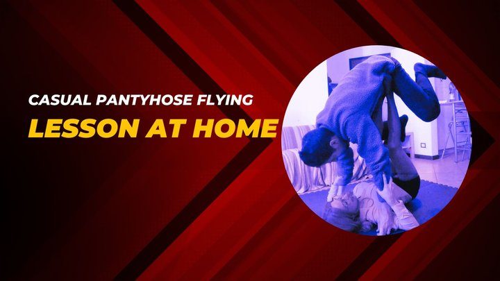 Martial Fetish - Pantyhose flying lesson at home