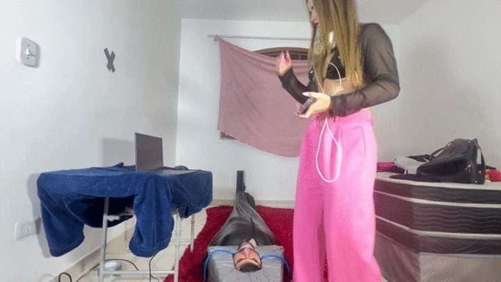 Ms Fetish Studio - Hot Princess arrives home from work tired and resting on top of her stupid slave By Mary and Daniel, Full HD cam
