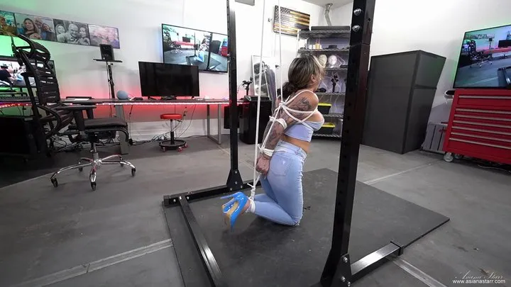 Asiana Starr Bondage - Asiana Creams Her Jeans in a Minute Part 1