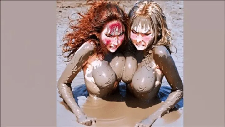 Catball Catfight Customs - Tit Fight in mud wmv