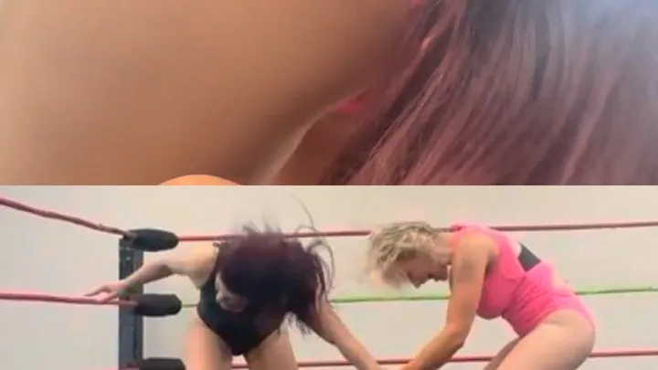 Power Girls Pro Wrestling - Blonde punishes red head