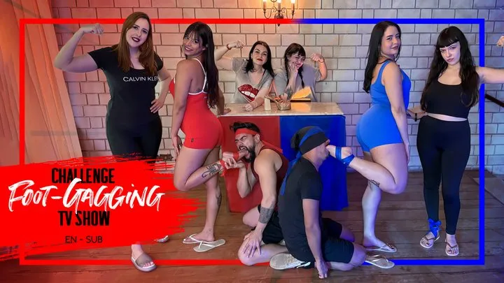Mistress Nara Neveu - Foot Gagging Challenge TV Show – Hex VS Luno in a Fierce Throat Showdown (1080 EN-sub) Foot Fetish Battle - Foot Domination - Deep Foot Game - Sole Stuffing