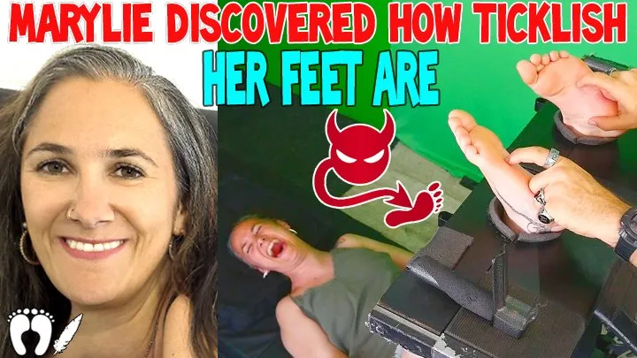 Tickle Frenchtickling  Store - MARYLIE DISCOVERED HOW TICKLISH HER FEET ARE - FULL HD MP4