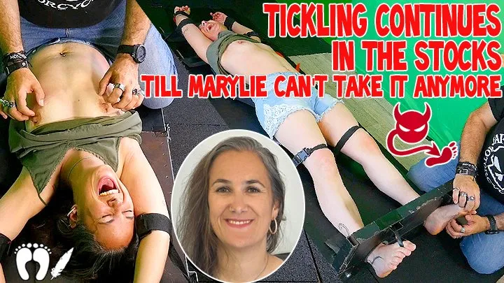 Tickle Frenchtickling  Store - TICKLING CONTINUES IN THE STOCKS TILL MARYLIE CAN'T TAKE IT ANYMORE - FULL HD MP4