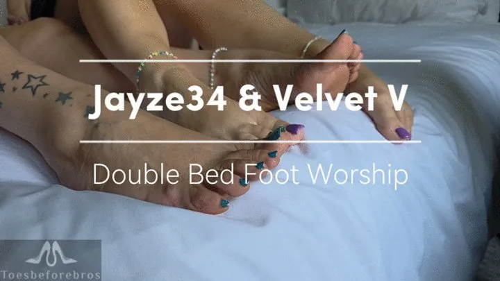 Toesbeforebros - Jayze34 & Velvet V Double Bed Foot Worship