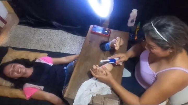 Tickling Touch - Nola's Feet Are Incredibly Tickly!