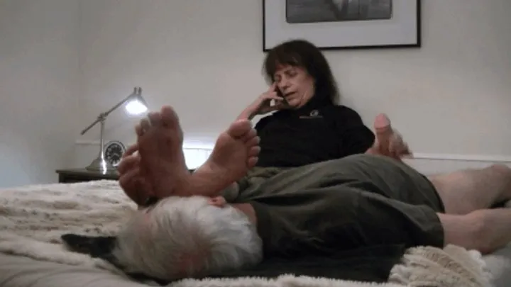 This Cock For You - Mature feet with handjob (HD)