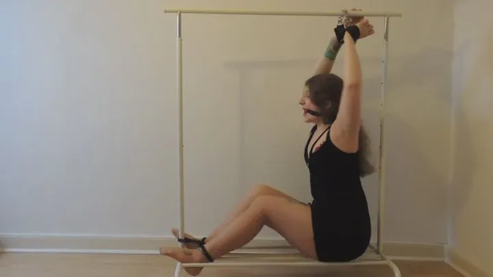 Salenakentbound - 0035 - Beautiful broad chained, cuffed and gagged in abandoned penthouse flat!