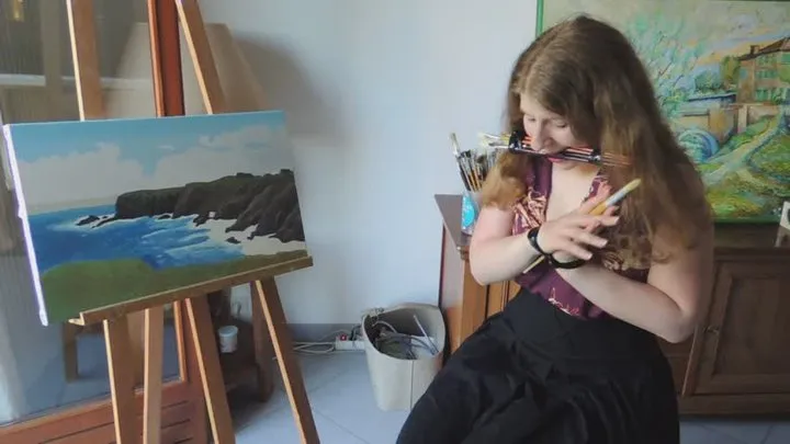 Salenakentbound - 0049 - Artist caught and bound in her summer studio