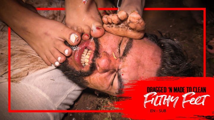 Mistress Nara Neveu - Nara, Vibora, Bimby and Thay: Filthy Feet, Spit and Ashes for a Pig Slave (1080 EN-sub) Dirty Feet - Foot Humiliation - Spitting - Human Ashtray - Slave Degradation