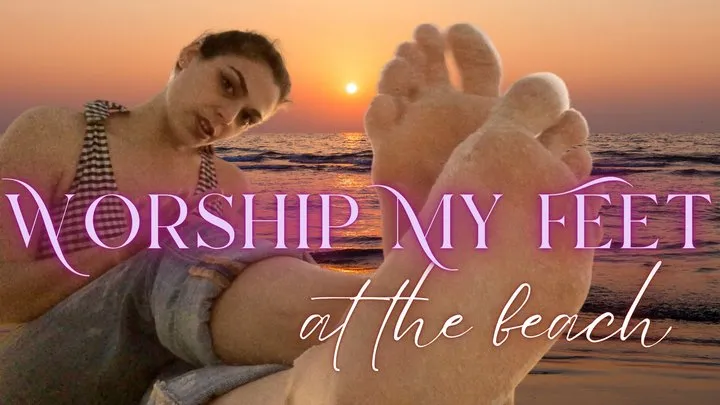 Mistress Pomf - Sandy Foot Worship - JOI + Cum Countdown