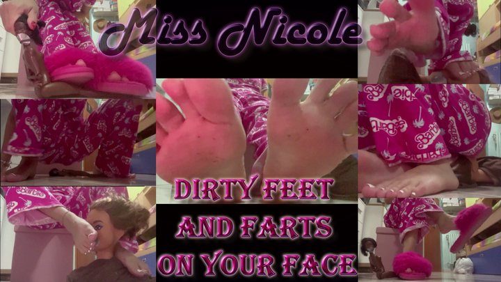 Miss Nicole - Dirty Feet and Farts on Your Face