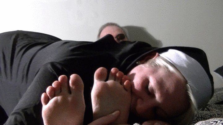 My Masters Feet - Nun worships Reverend Thomas (HD)
