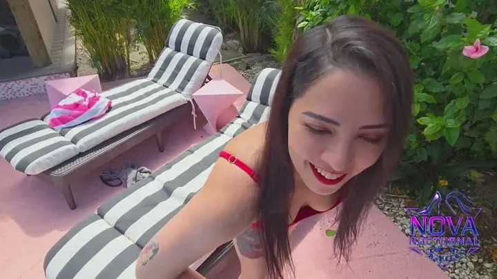My Store 402933 - Poolside Foot Perv on a Leash