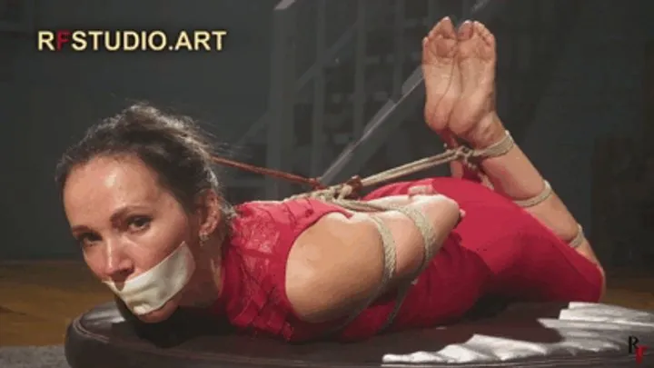 Rf Studio Production - Sebastyana - Hogtied Barefoot Brunette on the Turntable (FULL HD MP4)