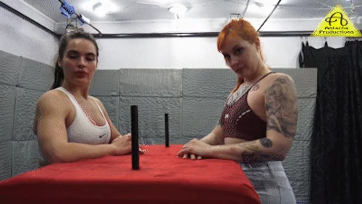 Antschas Wrestling And Fetish Store - Armwrestling Bagheera vs MelFire