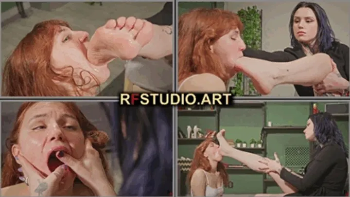 Rf Studio Production - Astrid Dominates Bramble - Deep Foot Gagging and Worship (UHD 4K MP4)